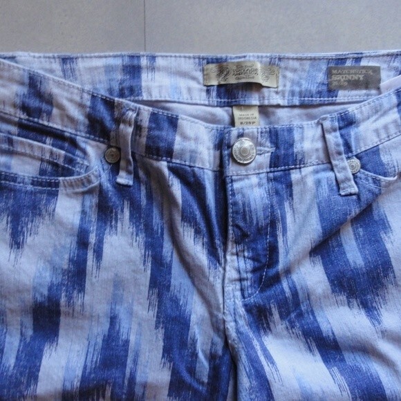 Aztec Boho Capris Skinny Sz 8 P - Picture 2 of 4